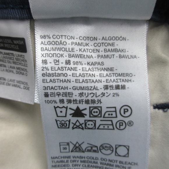 Levi's XX Chino Standard Taper Men's Pants 34 x 32 Blue Cotton Blend Stretch 518 - Picture 6 of 13